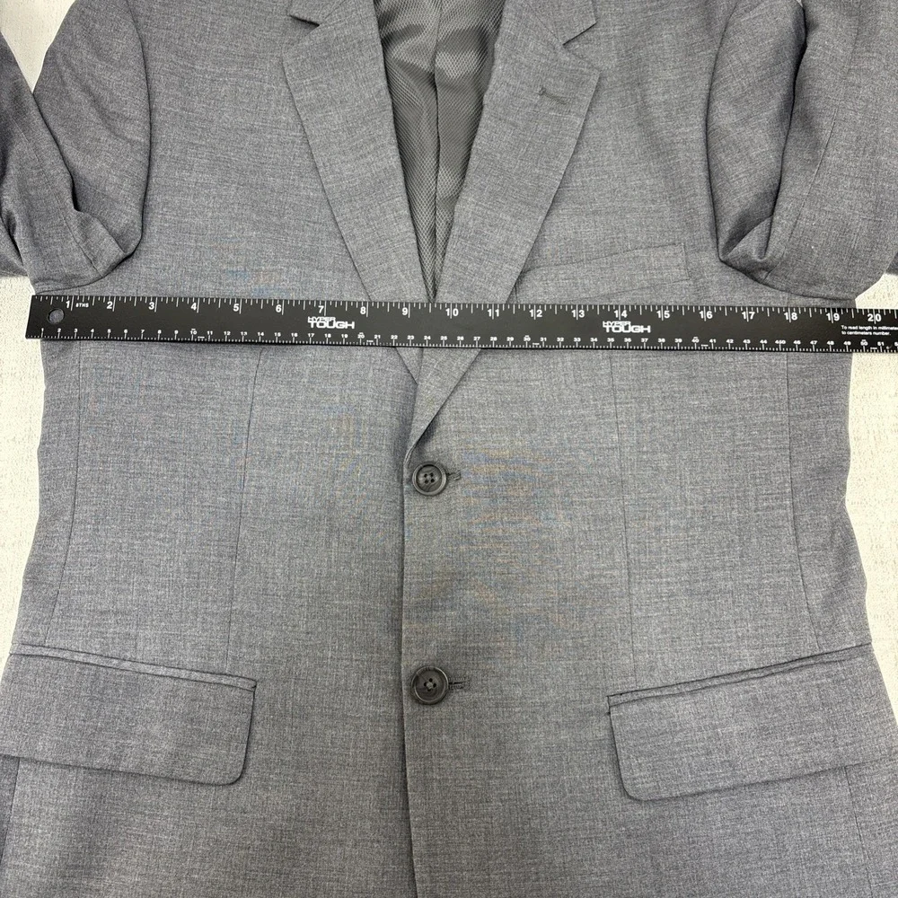 Pronto Uomo Men's Gray Blazer Suit Jacket Size 38S Wool‎ Blend Classic Business
